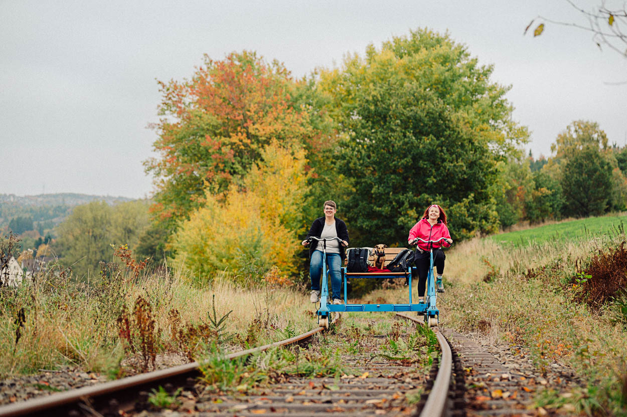 Schleifkottenbahn Draisine in Halver Schleifkottenbahn Draisine in Halver