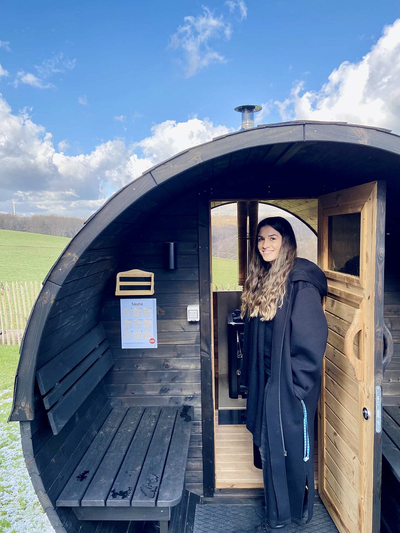 Die Sauna des Wiesenchalets Die Sauna des Wiesenchalets
