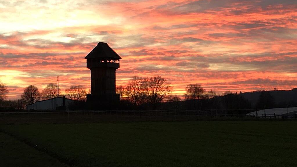 Hügelburg Motte in Neuenrade im Märkischen Sauerland
