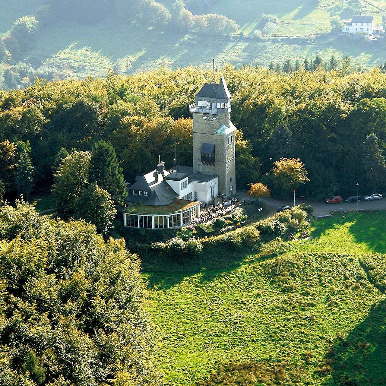Blick auf den Danzturm in Iserlohn