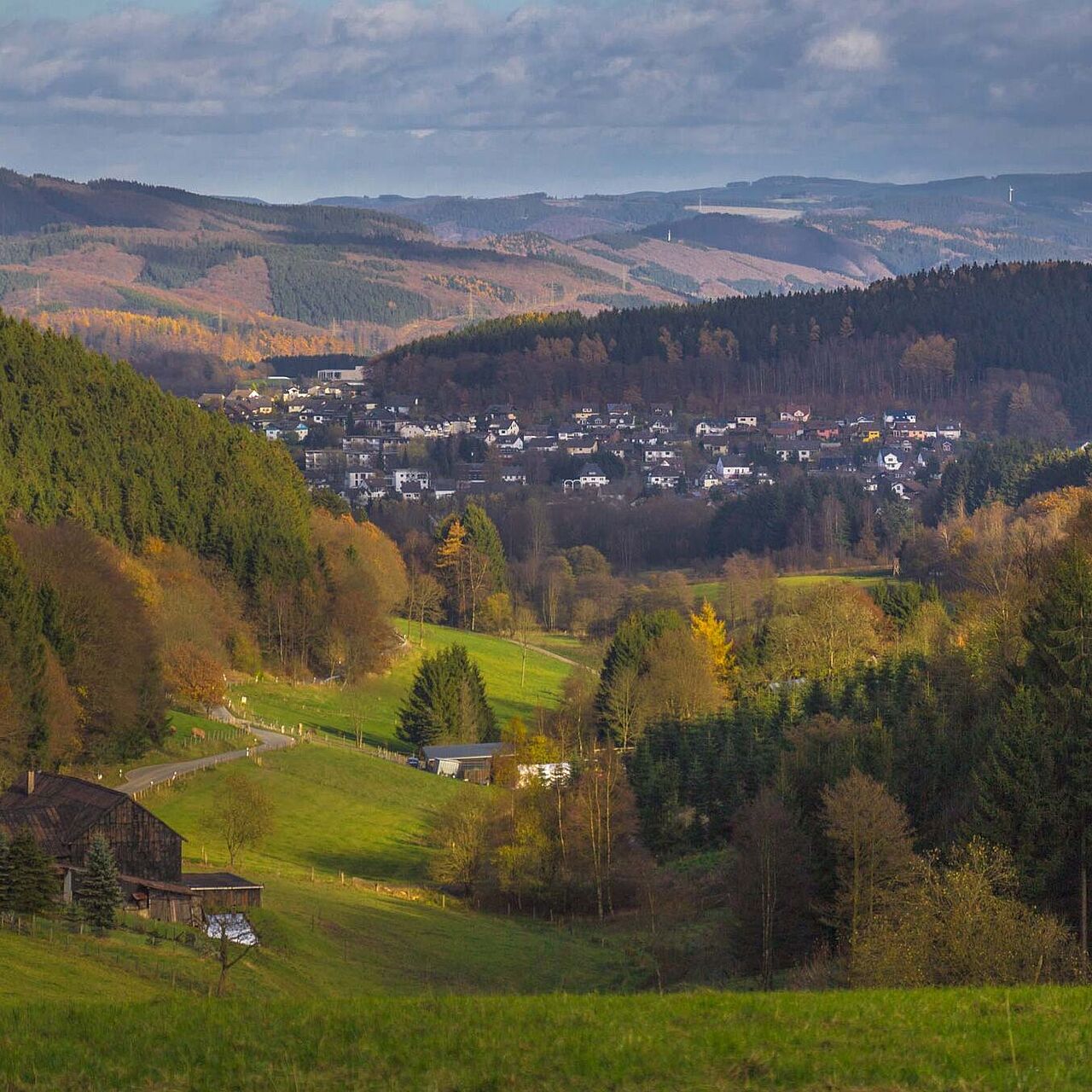 Ausblick auf Herscheid im Märkischen Kreis Ausblick auf Herscheid im Märkischen Kreis