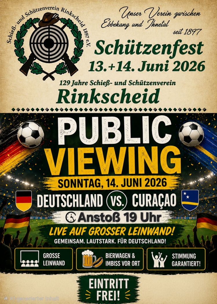 Plakat Public Viewing