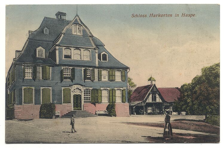 Haus Harkotten in Haspe, um 1910 (Postkarte / Sammlung des Hagener Heimatbundes)