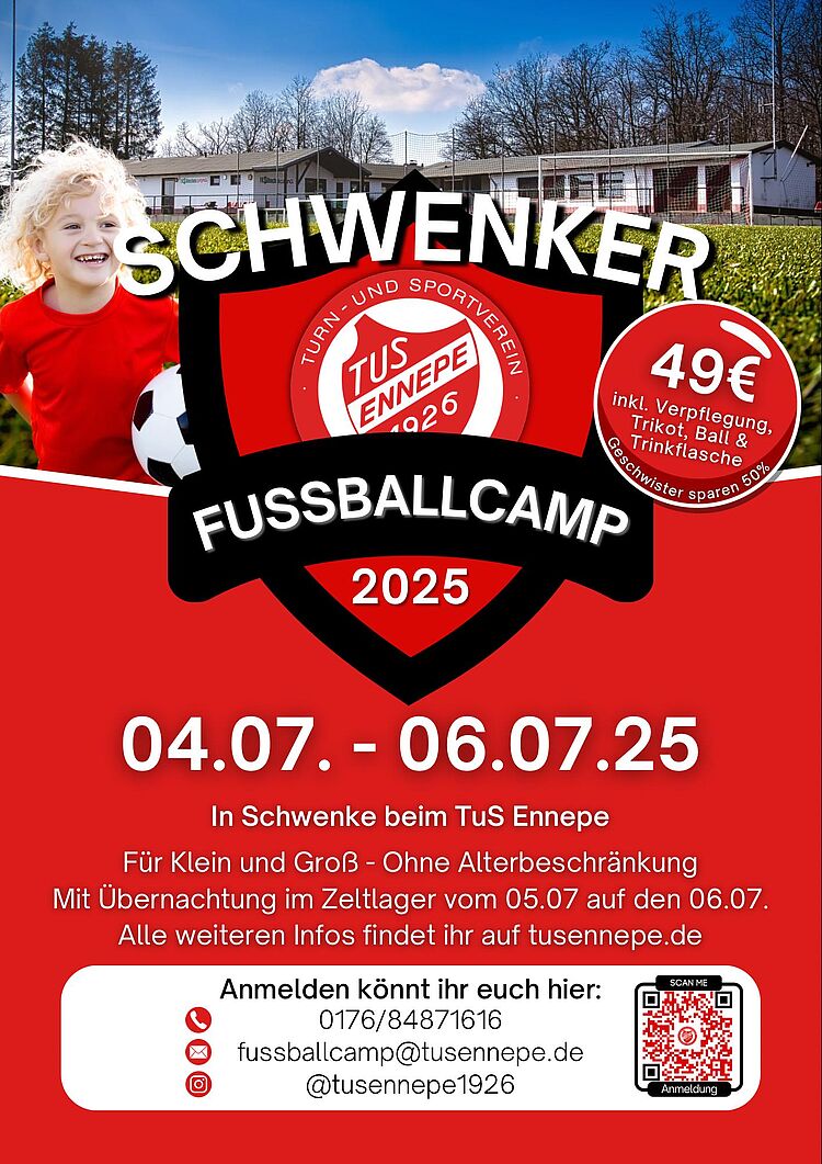Flyer Schwenker Fußballcamp 2025