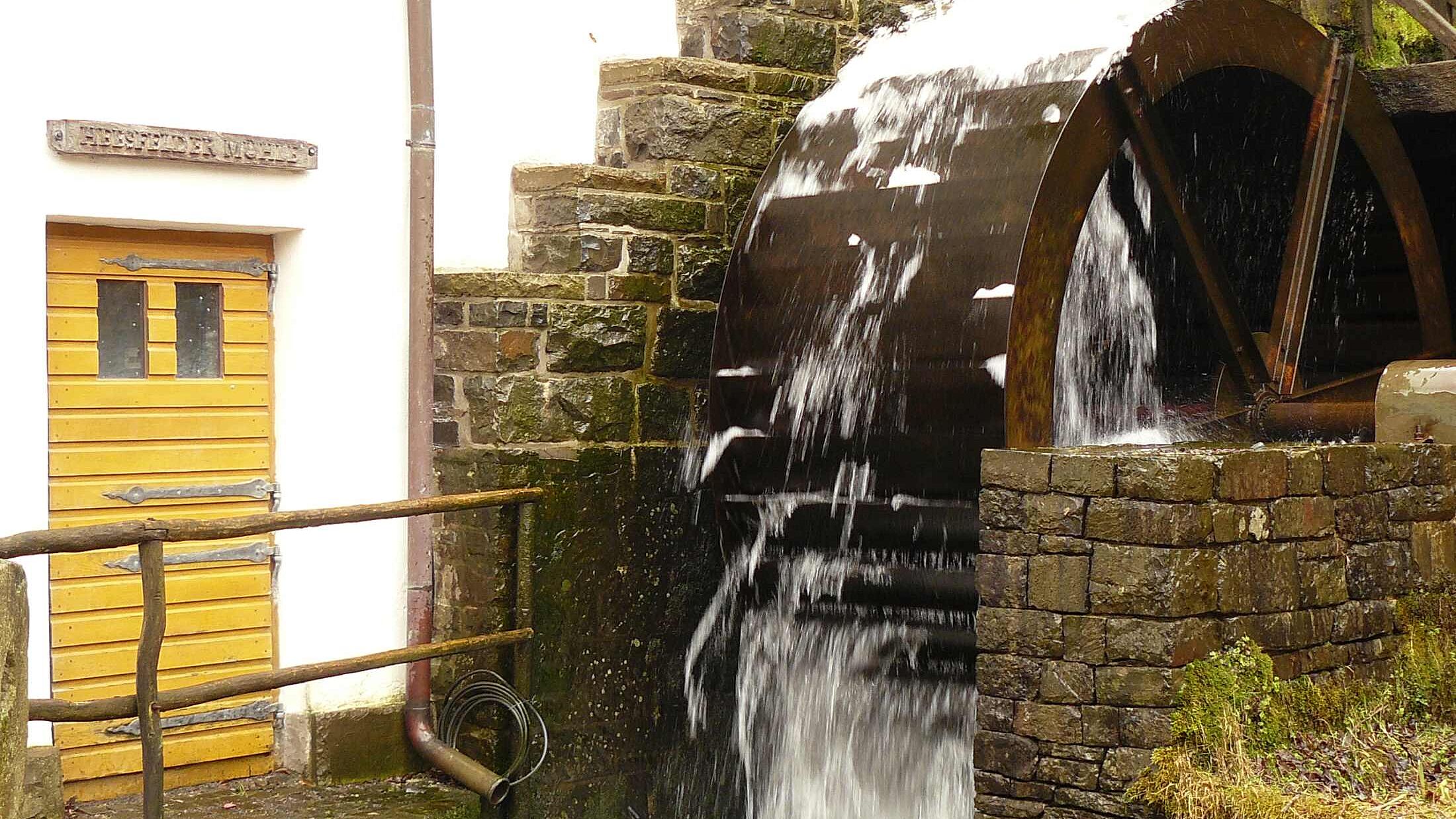 Historische Aufnahme der Heesfelder Mühle in Halver im Märkischen Sauerland