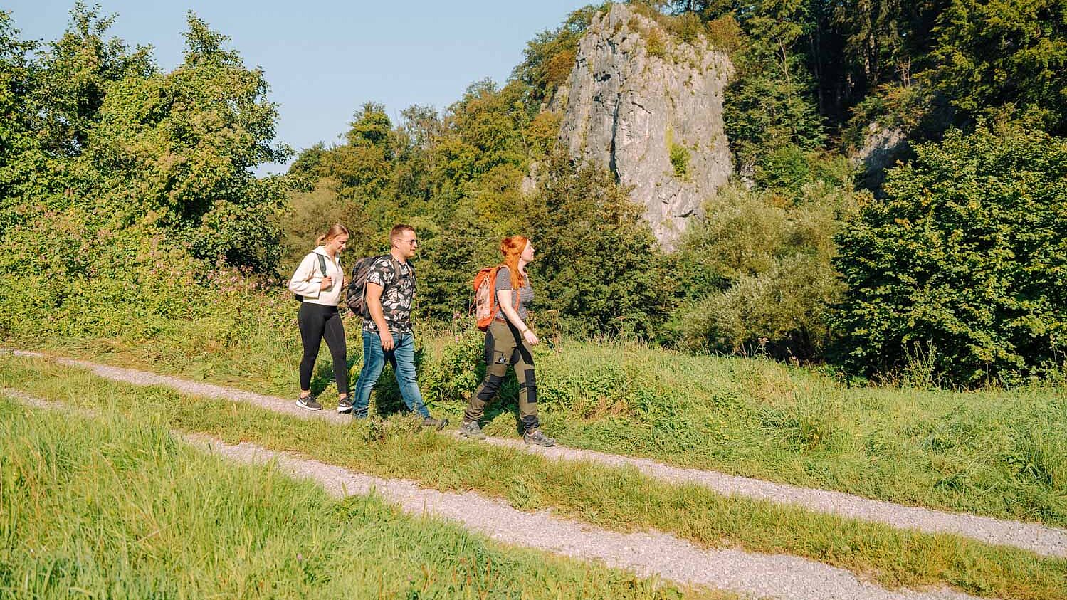 Wanderung auf der Waldroute zu den sieben Jungfrauen im Hönnetal
