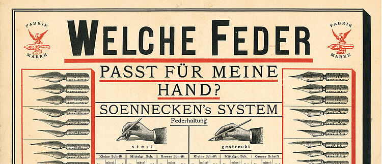 Werbung der Firma F. Soennecken (Archiv Soennecken Overath, 3-52-6)