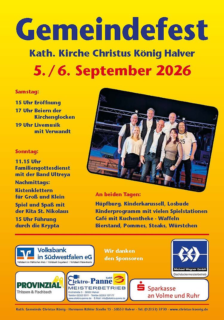 Plakat Gemeindefest 2026