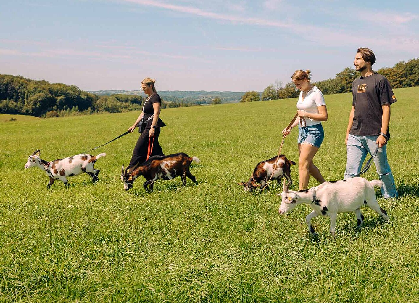 Wandern mit Ziegen mit Ziege2go in Schalksmühle im Märkischen Sauerland