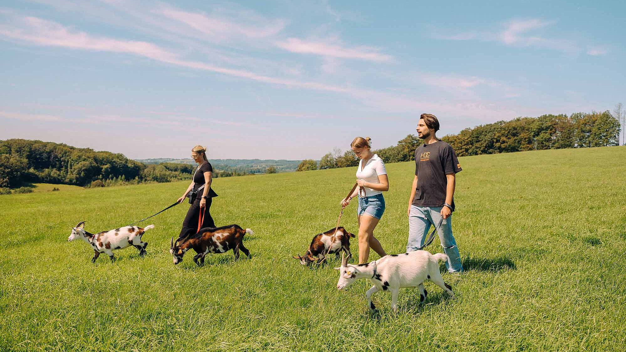 Wandern mit Ziegen mit Ziege2go in Schalksmühle im Märkischen Sauerland