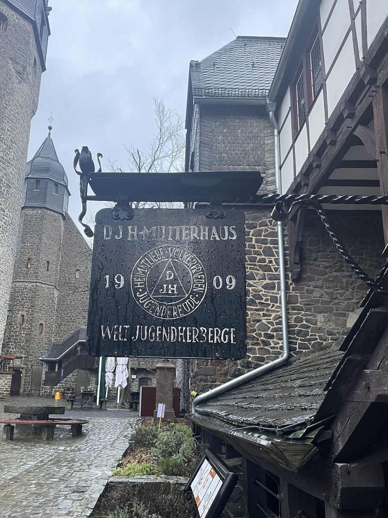 Das Burggelände beinhaltet auch die älteste Jugendherberge der Welt Das Burggelände beinhaltet auch die älteste Jugendherberge der Welt