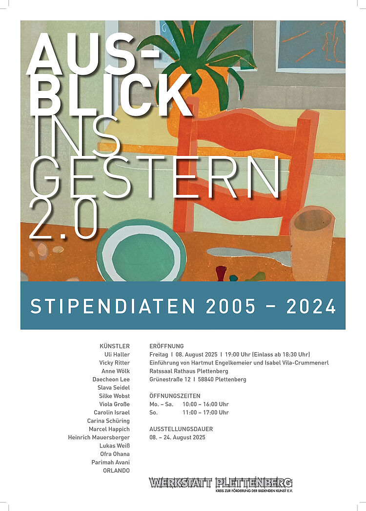 Einladung Plakat.indd Plakat Ausstellung Aus-Blick ins Gestern Plettenberger Werkstatt