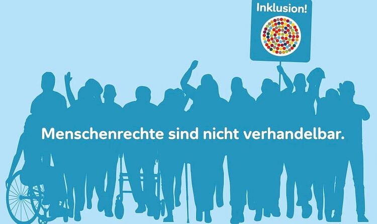 Banner Menschenrechte sind nicht verhandelbar