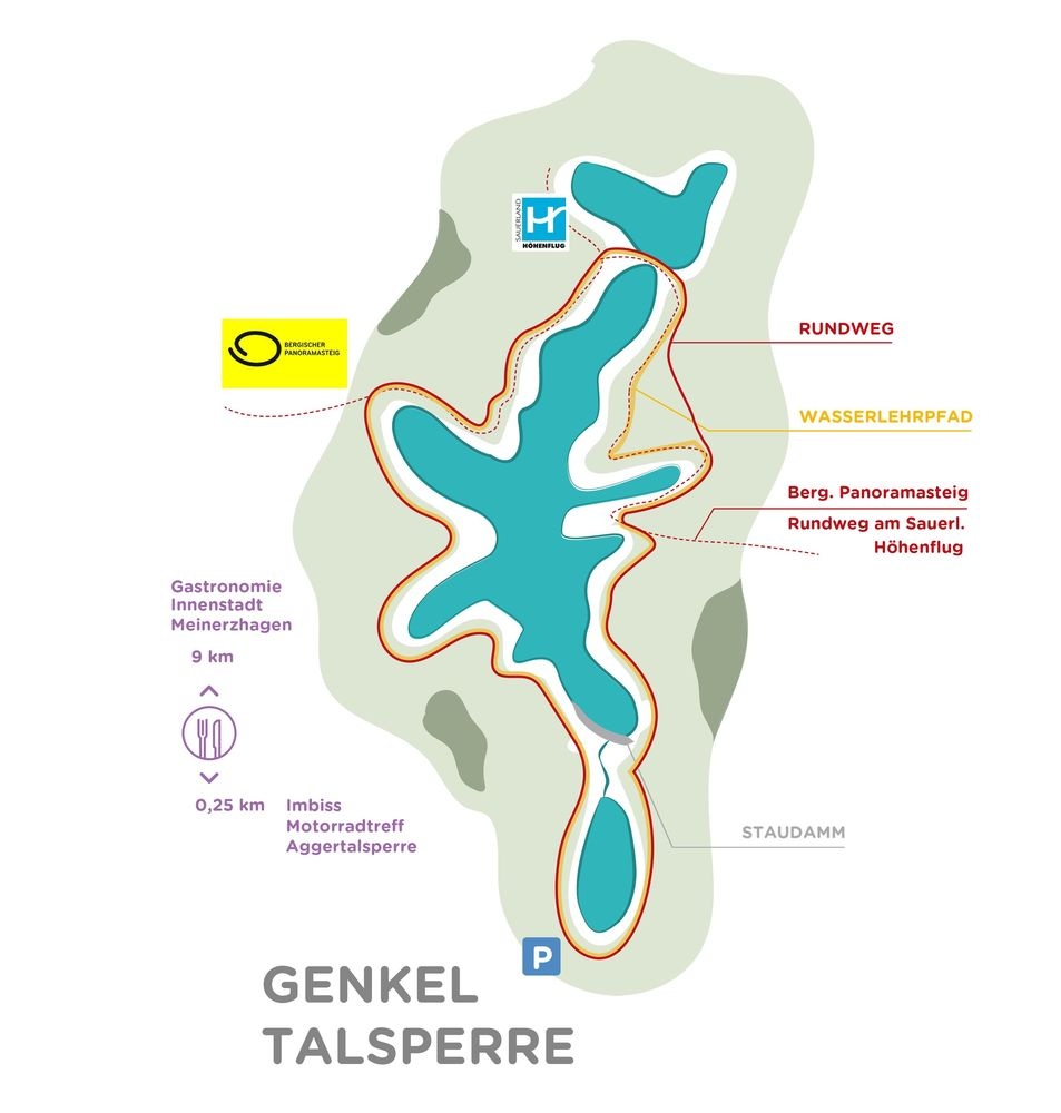 Übersicht Genkeltalsperre Übersicht Genkeltalsperre