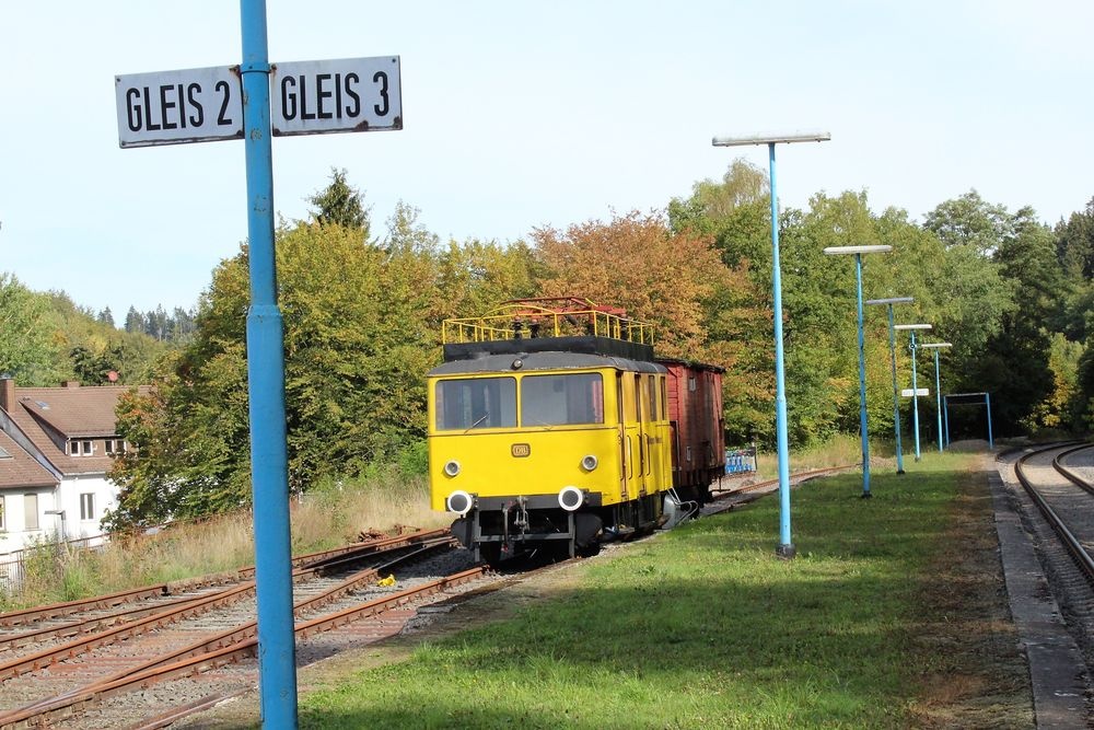 Das Umfeld des Bahnhofs in Oberbrügge Das Umfeld des Bahnhofs in Oberbrügge