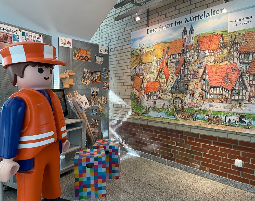 Wimmelbild Städtereinigung Mittelalter Wimmelbild Städtereinigung Mittelalter