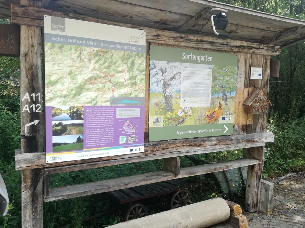 Von dem Gelände der Heesfelder Mühle geht es Richt Von dem Gelände der Heesfelder Mühle geht es Richt