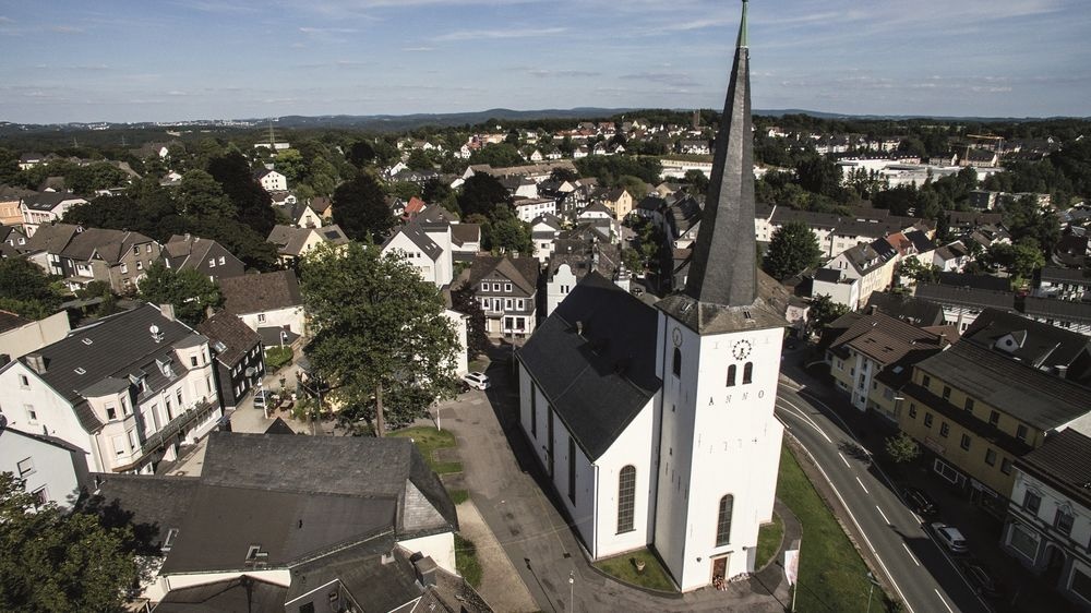 Luftbild der Nicolai Kirche Luftbild der Nicolai Kirche