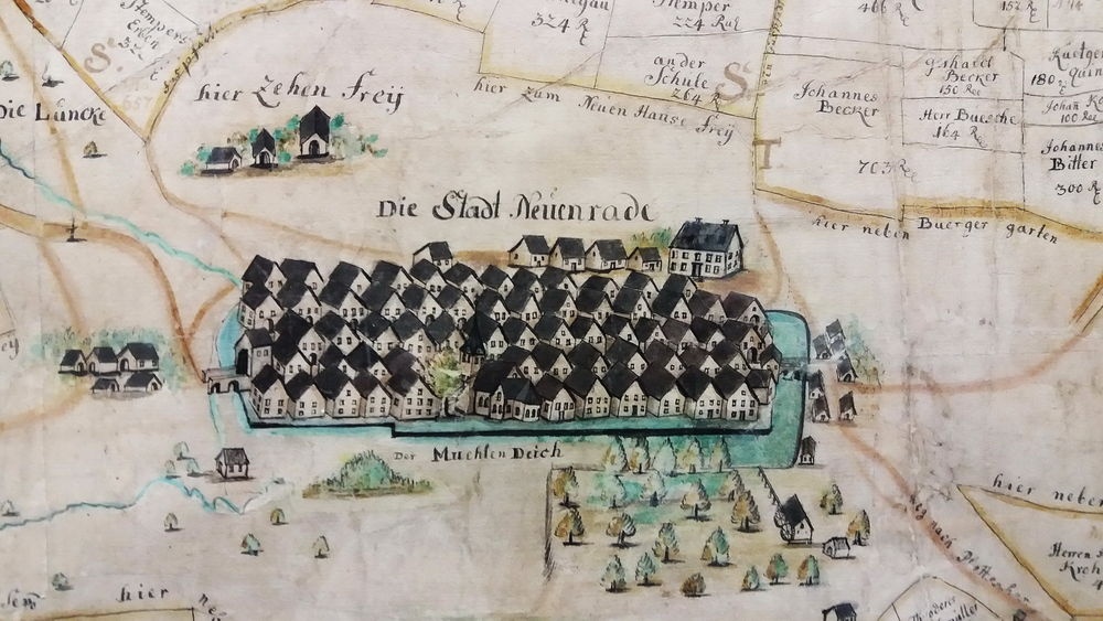 Stadtmuseum Neuenrade - Zehntkarte von 1772 Stadtmuseum Neuenrade - Zehntkarte von 1772