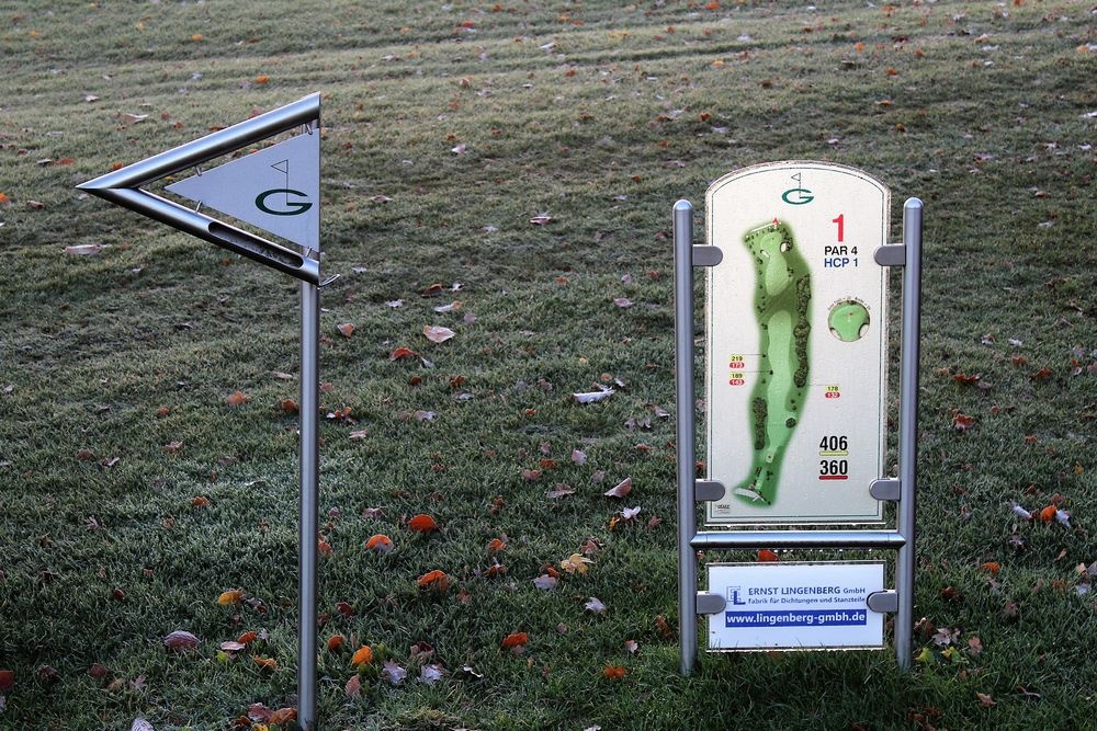 Übersichtliche Infos am Abschlag Übersichtliche Infos am Abschlag