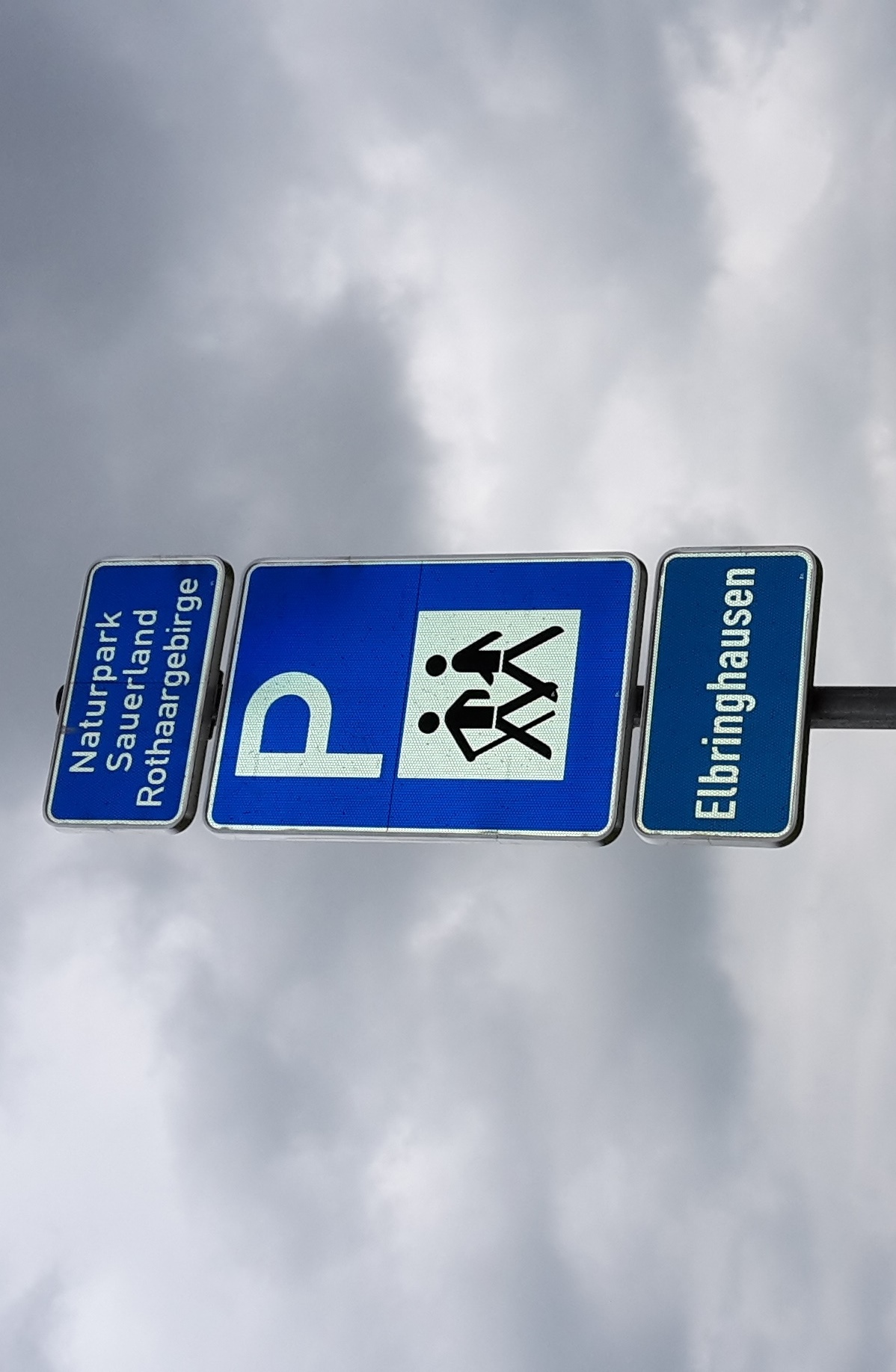 Hinweisschild Wanderparkplatz