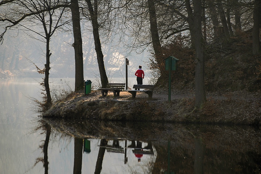 Jogger an Fuelbecketalsperre Jogger an Fuelbecketalsperre