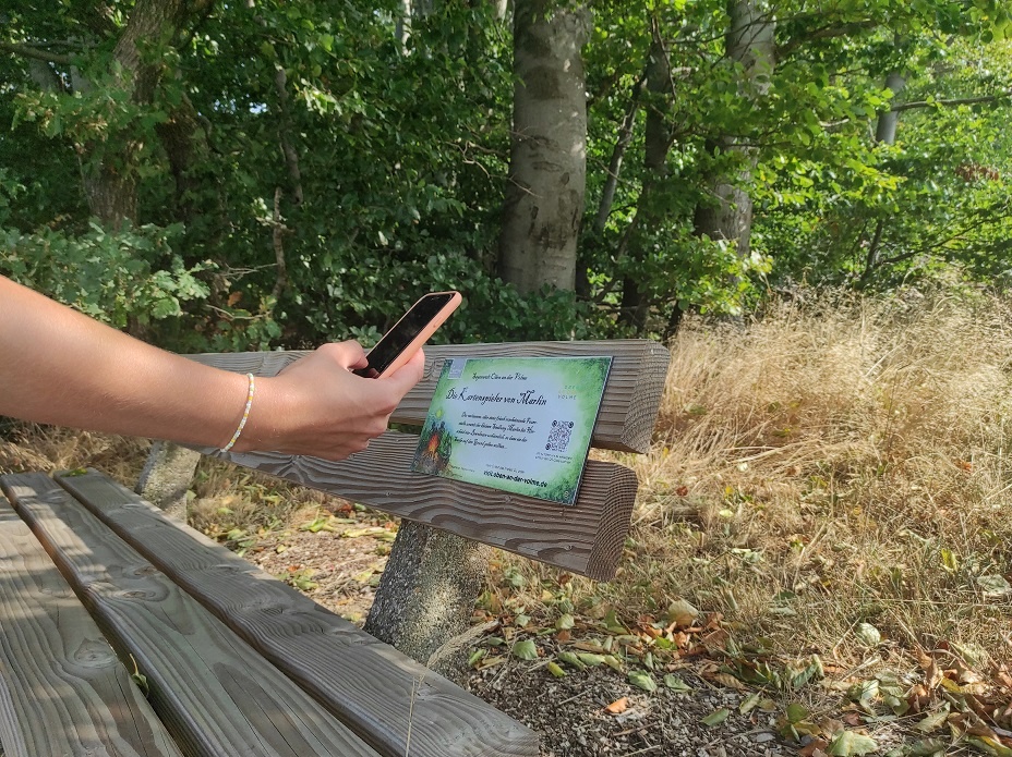 Die Sagenplakette mit QR-Code Die Sagenplakette mit QR-Code